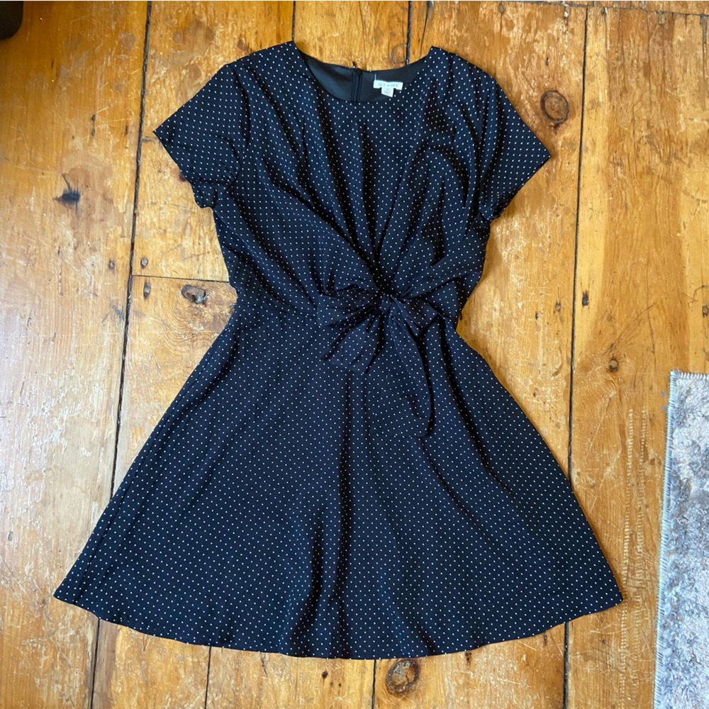 Flirty Black and White Polka Dot Dress